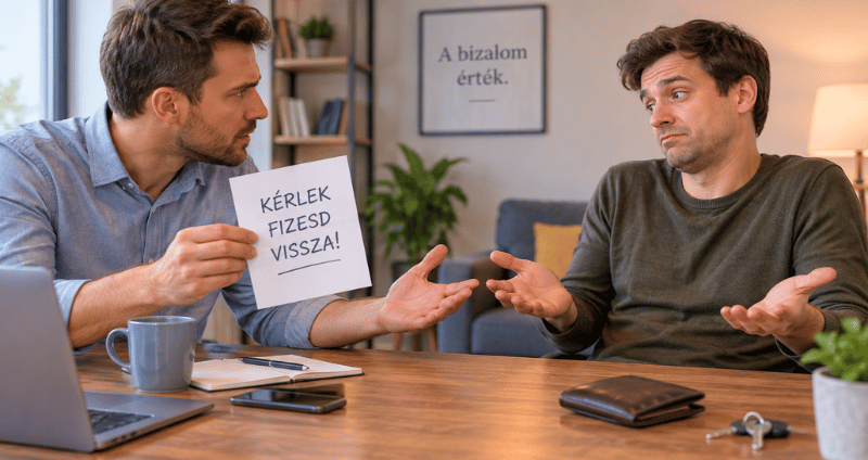 Kölcsönadott pénz visszakövetelése
